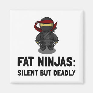 Fat Ninja Magnet