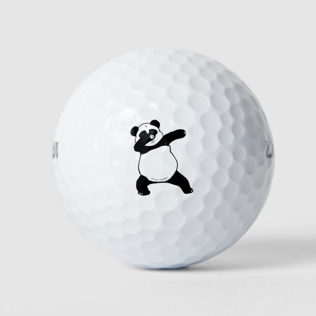 Fat Panda Dabbing Dance Golfball (Vorderseite)