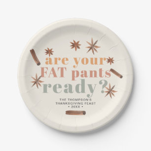 Fat Pants Erntedank Friendsgiving Pappteller