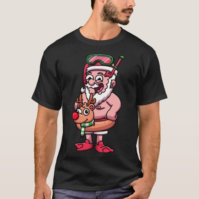 Fat Santa In Scuba Outfit  Active T-Shirt (Devant)
