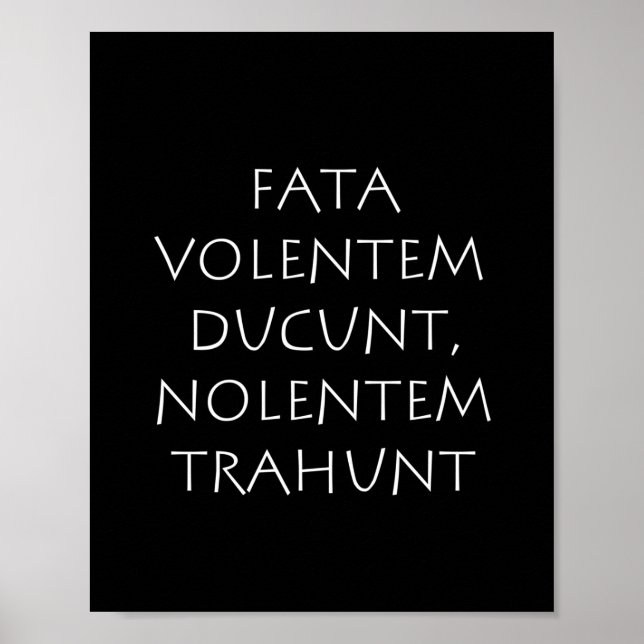 Fata volentem ducunt nolentem traunt poster (Vorne)