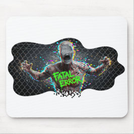 Fatal Error – Glitch Zombie Cyber Horror Mousepad