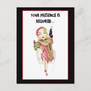 Fatale Meurtre Mystère Invitation Carte postale