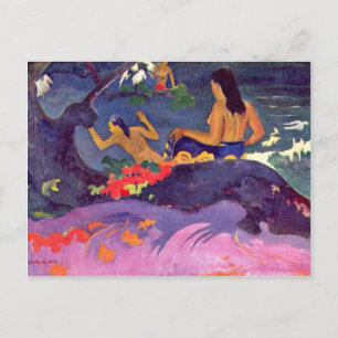Fatata Te Miti von Paul Gauguin (Höchste Qualität) Postkarte