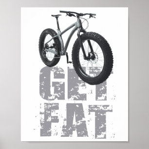Fatbike-Mountainbike-Geschenk Poster