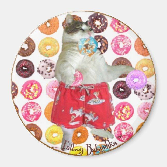 FATBOY BABUSHKA ROUND DONUT MAGNET 6 14 13 (Vorne)