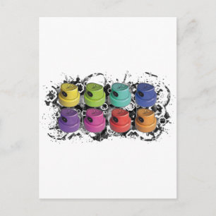 Fatcapschwarz Postkarte