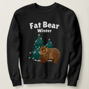 Fatebar Winter Pine Wald Wasserfarben Frische Sweatshirt