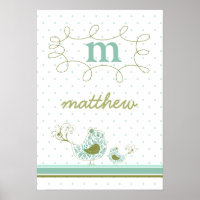 Fatfaflight Wirble Mama & Baby Bird Kinder Kunst
