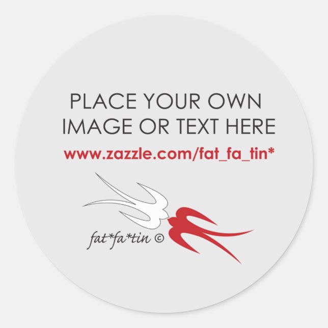 Fatfing Blank Custom your own Design Sticker (Vorderseite)