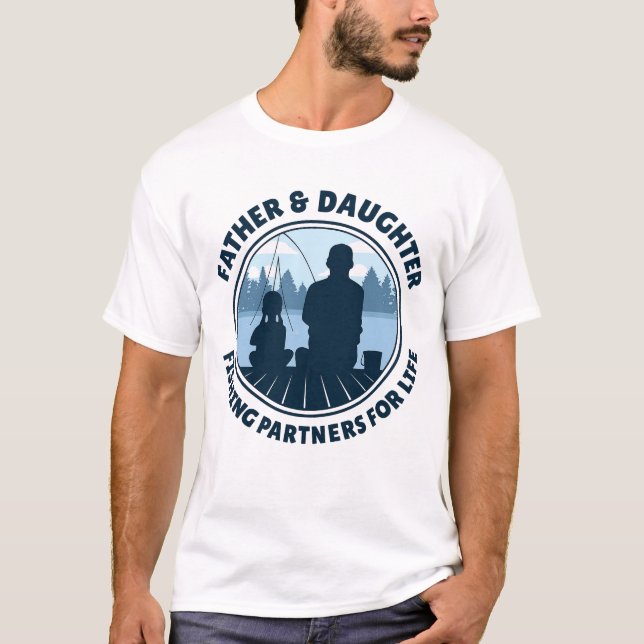 Father and Daughter Fishing Shirt – Fishing Partne (Vorderseite)