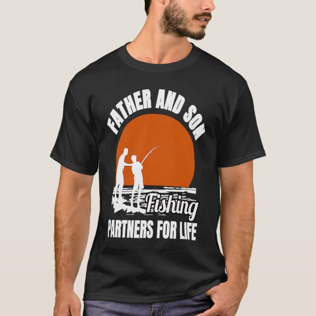 Father and son fishing partners for life dad T-Shirt (Vorderseite)
