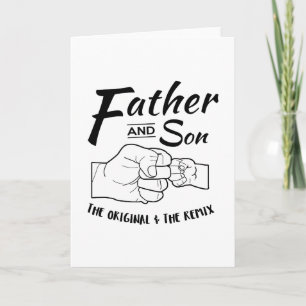 Father and Son Fist bump Ankündigung
