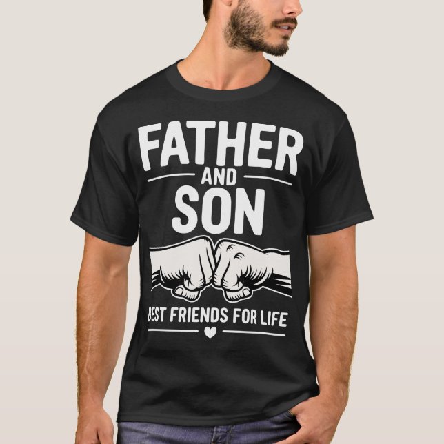 Father and Son Fist Bump Unbreakable Bond Family T-Shirt (Vorderseite)