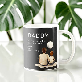 Father and Son Moon Gazing "I Love You" Mug Kaffeetasse