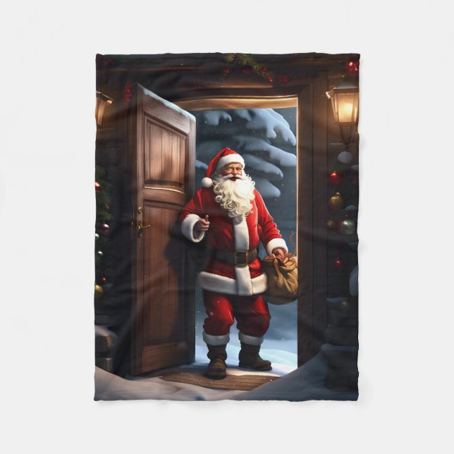 Father Christmas Fleece Blanket (Vorderseite)