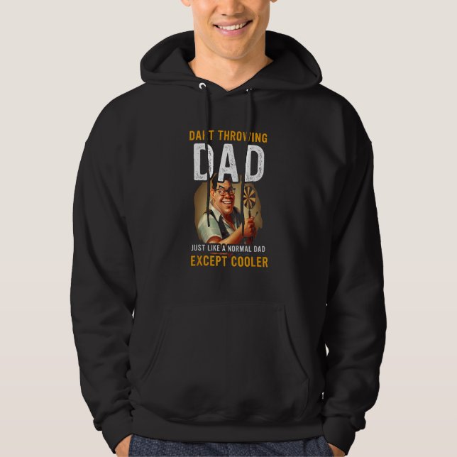Father Darts Dart Throwing Dad Dart Player Dart Cl Hoodie (Vorderseite)
