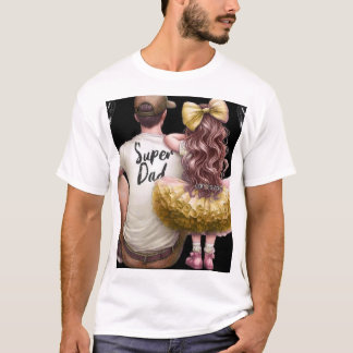 Father & Daughter Bond - Super Vater T-Shirt
