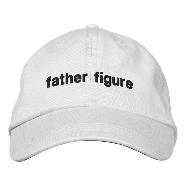 father figure Embroidered Baseball Cap Bestickte Baseballkappe (Vorderseite)