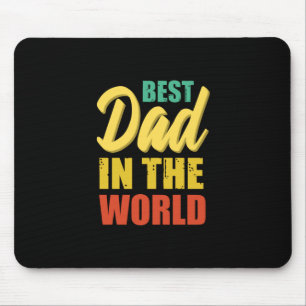 Father Gift Bester Vater in der Welt Mousepad