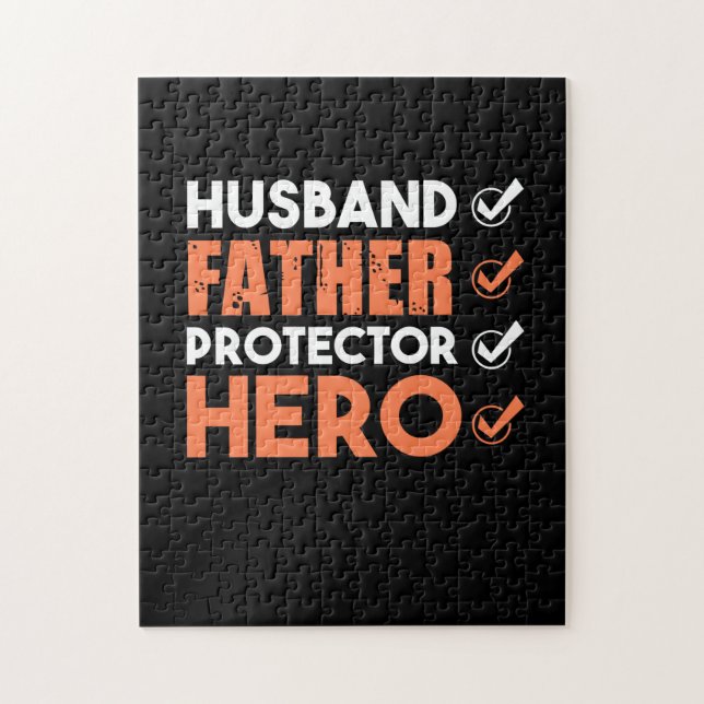Father Gift | Ehemann Vater Hero (Vertikal)