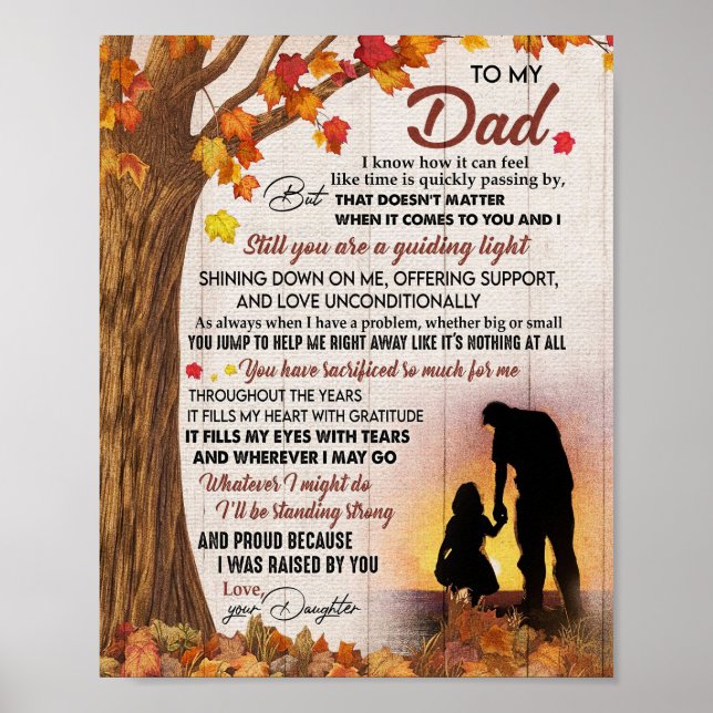 Father Gift To My Dad I Know How It Poster (Vorne)