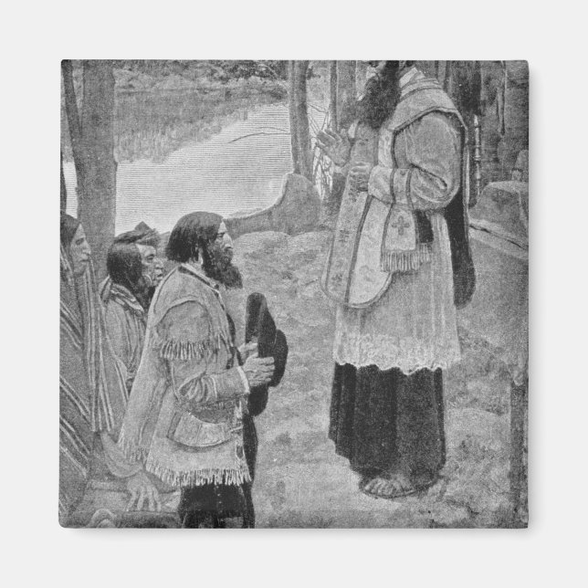 Father Hennepin Celebrating Mass Magnet (Vorne)