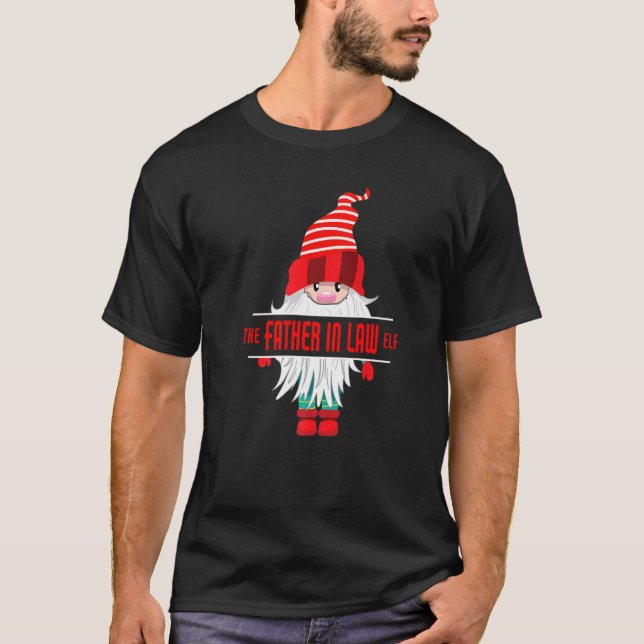 Father in Law Elf Christmas Pajama  Father in Law  T-Shirt (Vorderseite)