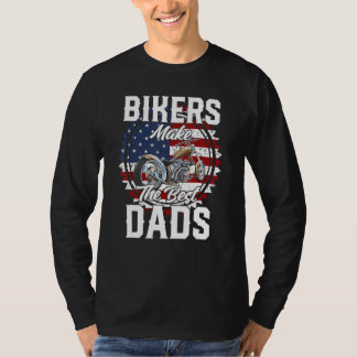 Father s Day Biker Gold Hardtail Custom Chopper T-Shirt