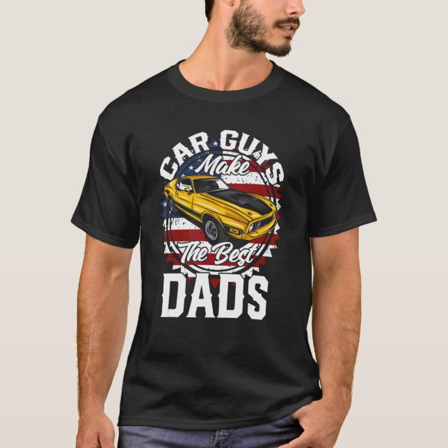 Father s Day early 70s hot rod orange T-Shirt (Vorderseite)