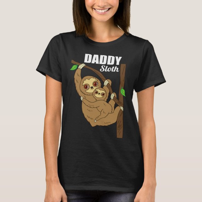 Father s Day  for Him Sloth  Men s Daddy Sloth Dad T-Shirt (Vorderseite)