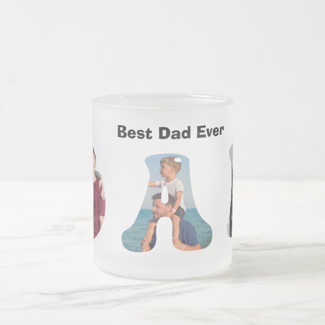 Father’s Day Gift for Dad \ Best Dad Ever Mattglastasse (Mittel)