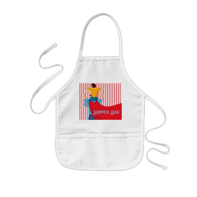 Father’s Day Gift for Supper Dad Apron Kinderschürze (Vorne)