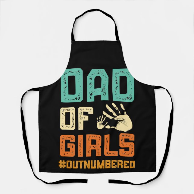 Father’s Day Gift from Daughters Dad of Girls Schürze (Vorderseite)