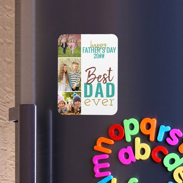 Father’s Day Keepsake 3 Foto Magnet (Von Creator hochgeladen)