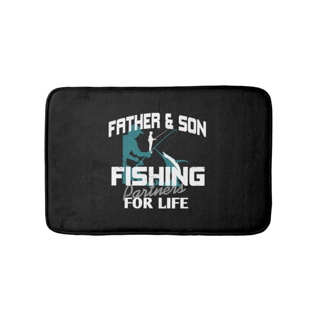 Father Son Fishing Badematte (Vorderseite)