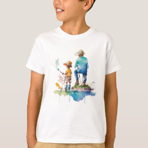 Father Son Fishing Erinnerungen   LIEBE VATER T-Shirt