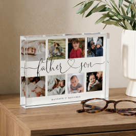 Father Son Heart Script | Foto Grid Collage
