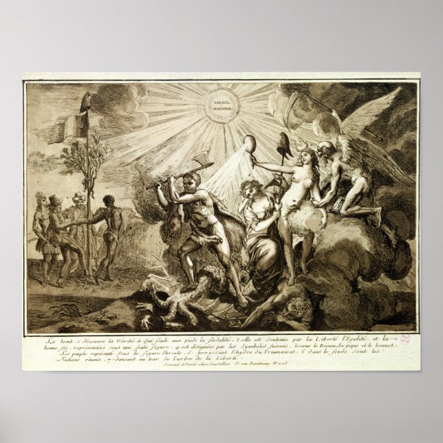 Father Time discovers Truth trampling Poster (Vorne)