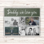 Father with Kids and Family Dad 6 Photo Collage<br><div class="desc">Father with Kids and Family Dad 6 Photo Collage puzzle. Collage of 6 photos, father`s name with a sweet message in a trendy script and names of children overlaying the images. Add your 6 favorite family photos. Lovely keepsake and a gift for a birthday, Father`s Day or Christmas for a...</div>
