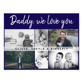 Father with Kids and Family Dad Photo Collage