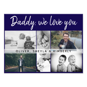 Father with Kids and Family Dad Photo Collage