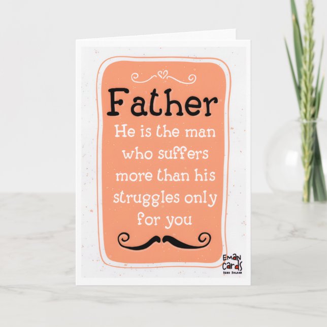 Father's Day - Appreciation Karte (Vorderseite)