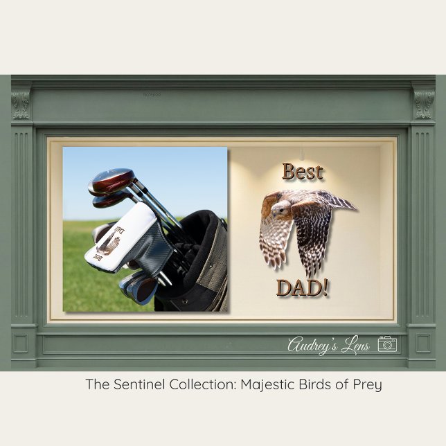 Father's Day "Best Dad" Hawk  Golf Headcover (Von Creator hochgeladen)