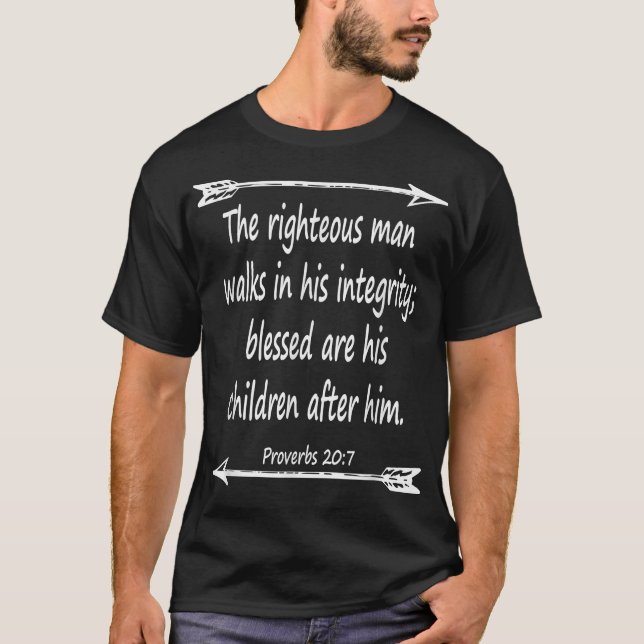 Fathers Day Bible Verse  Tee Christian Scripture  (Vorderseite)