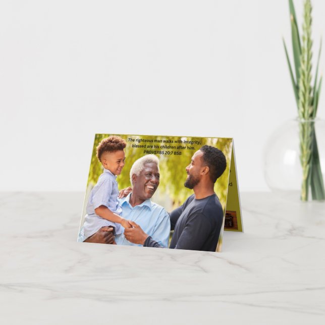 FATHER'S DAY CARD 1 FEIERTAGSKARTE (Vorderseite)