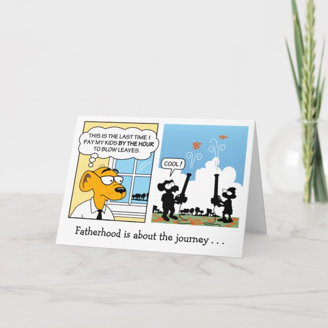 Father's Day Card: Fatherhood Karte (Vorderseite)