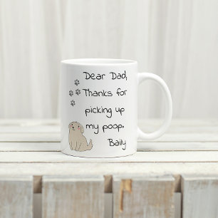 Father's Day Dad From Dog Gift Kaffeetasse