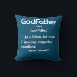 Fathers Day For Godfather Definition From Godchild Kissen<br><div class="desc">Father's Day For Godfather Definition From Godchild</div>
