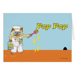 Father's Day for Pop Pop Cat Painting Wall